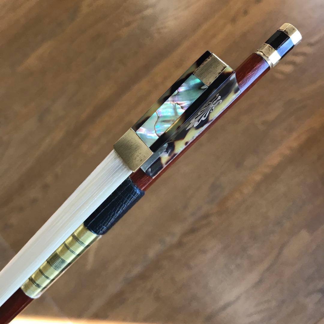 【希少】鼈甲フェニックス紋章・装飾バイオリン弓【激レア】難あり特価