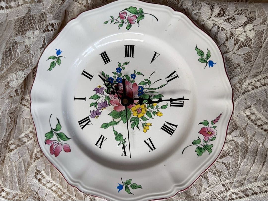 【く6】20 フランス　アンティーク　ラヴィエ　時計　luneville