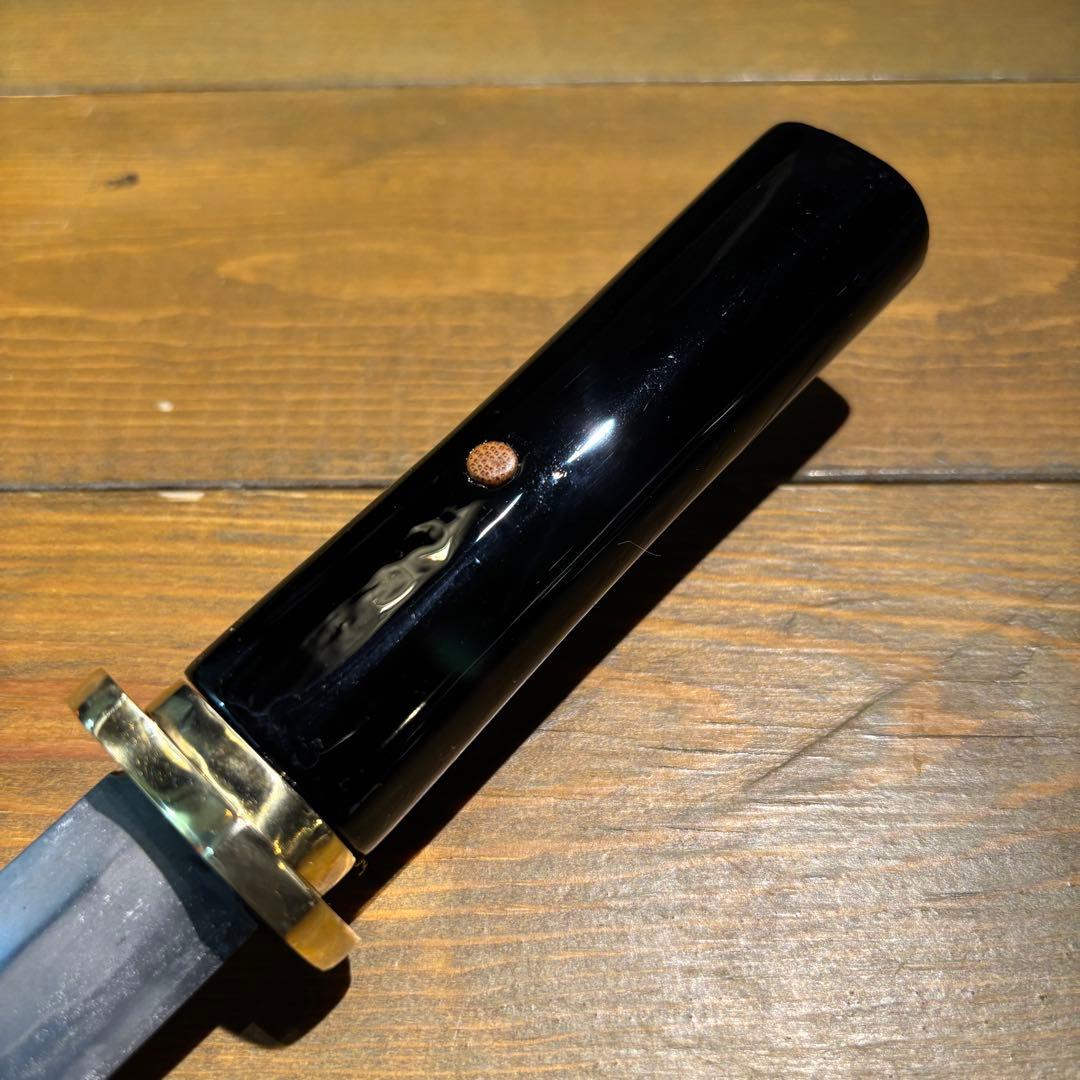 日本刀残欠クラフトナイフNo.75 政常 黒鞘