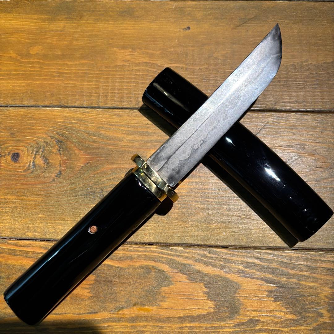 日本刀残欠クラフトナイフNo.75 政常 黒鞘