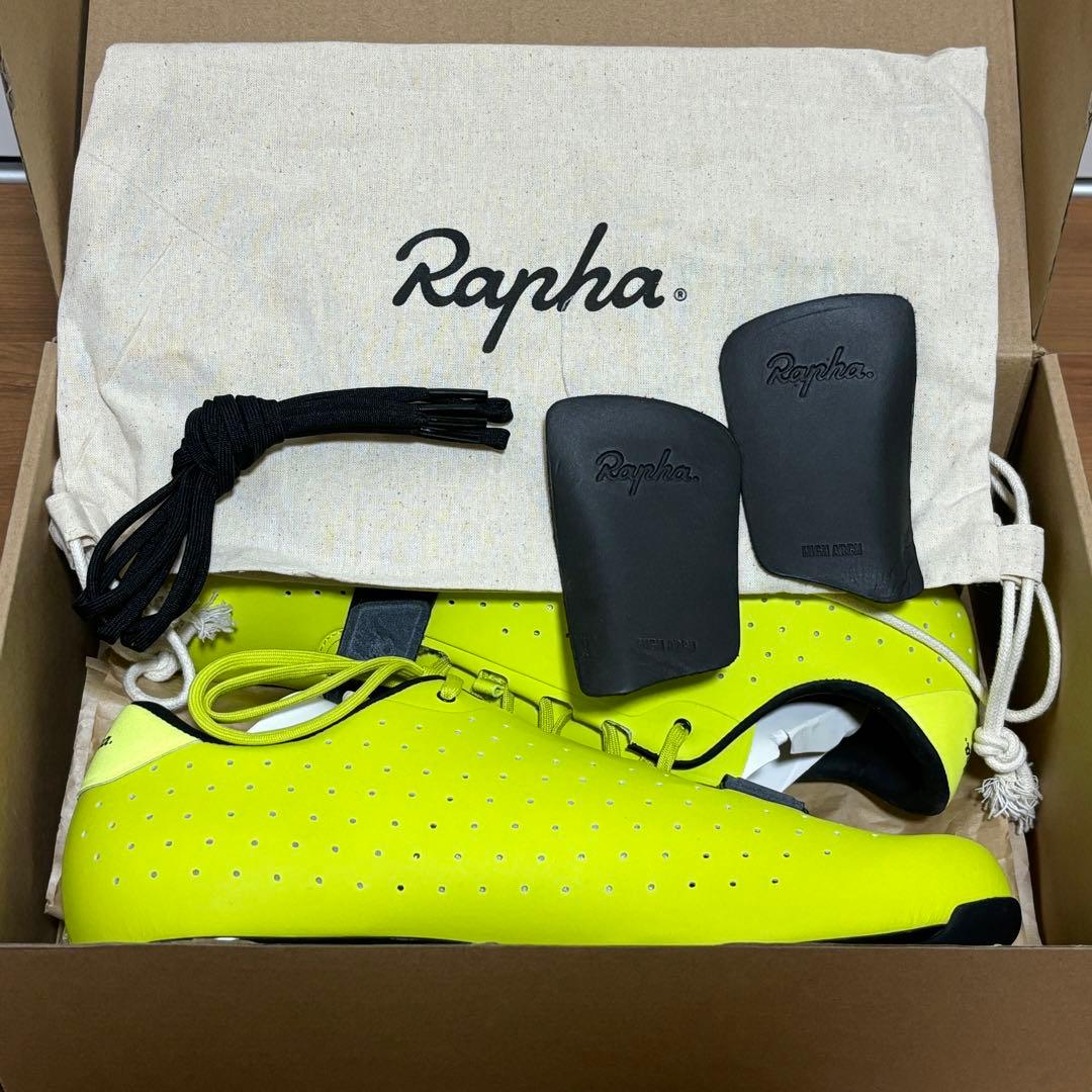 新品未使用 Raphaラファ ロードバイクシューズ 44 28cm イエロー