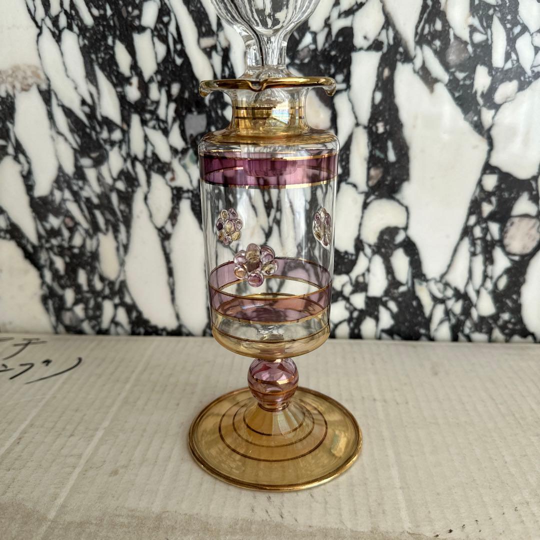 ガラス　香水ボトル　アンティーク