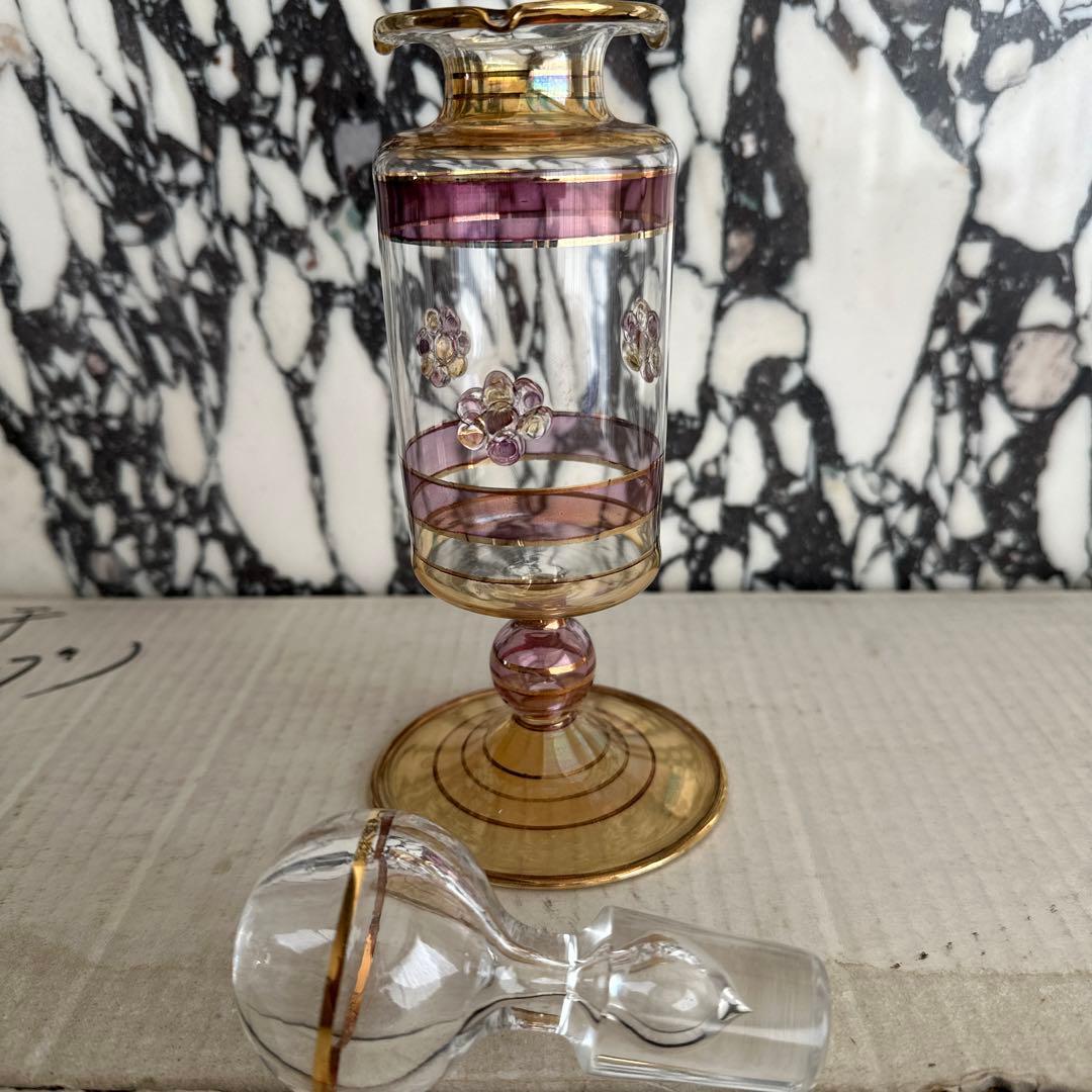 ガラス　香水ボトル　アンティーク