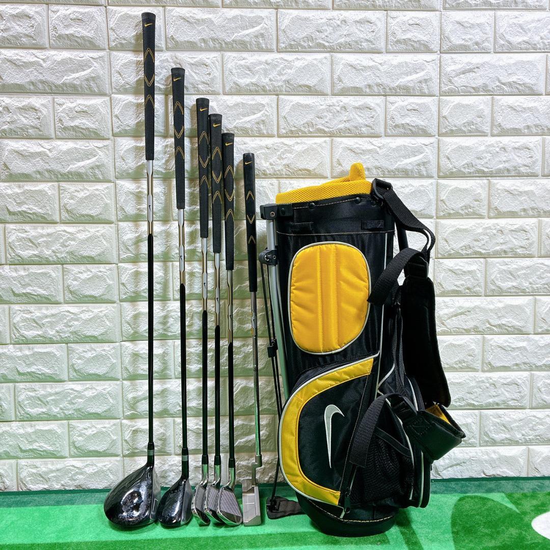 NIKE キッズ ゴルフクラブセット6本 右利き 5〜8歳用 バッグ付き