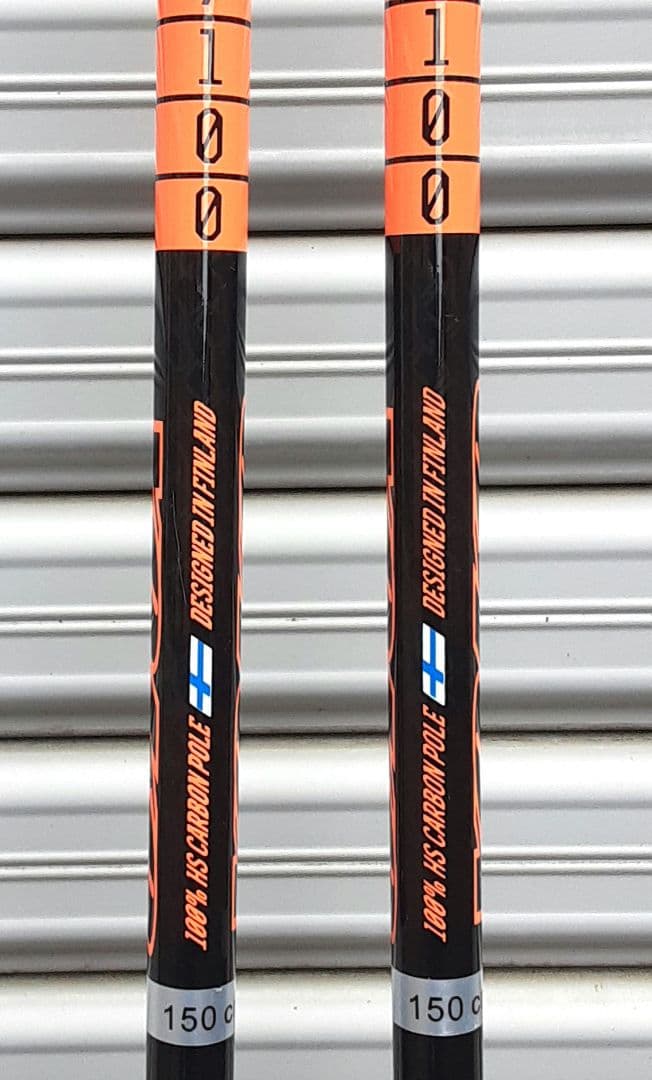 【底値価格】YOKO　7100　クロスカントリースキーポール141㎝美品カーボン