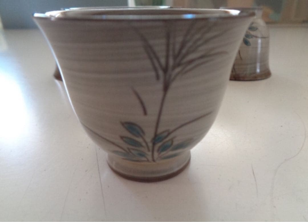 十三代 横石臥牛 現川焼 臥牛窯 ぐい飲み 5客セット 直径約5.5センチ