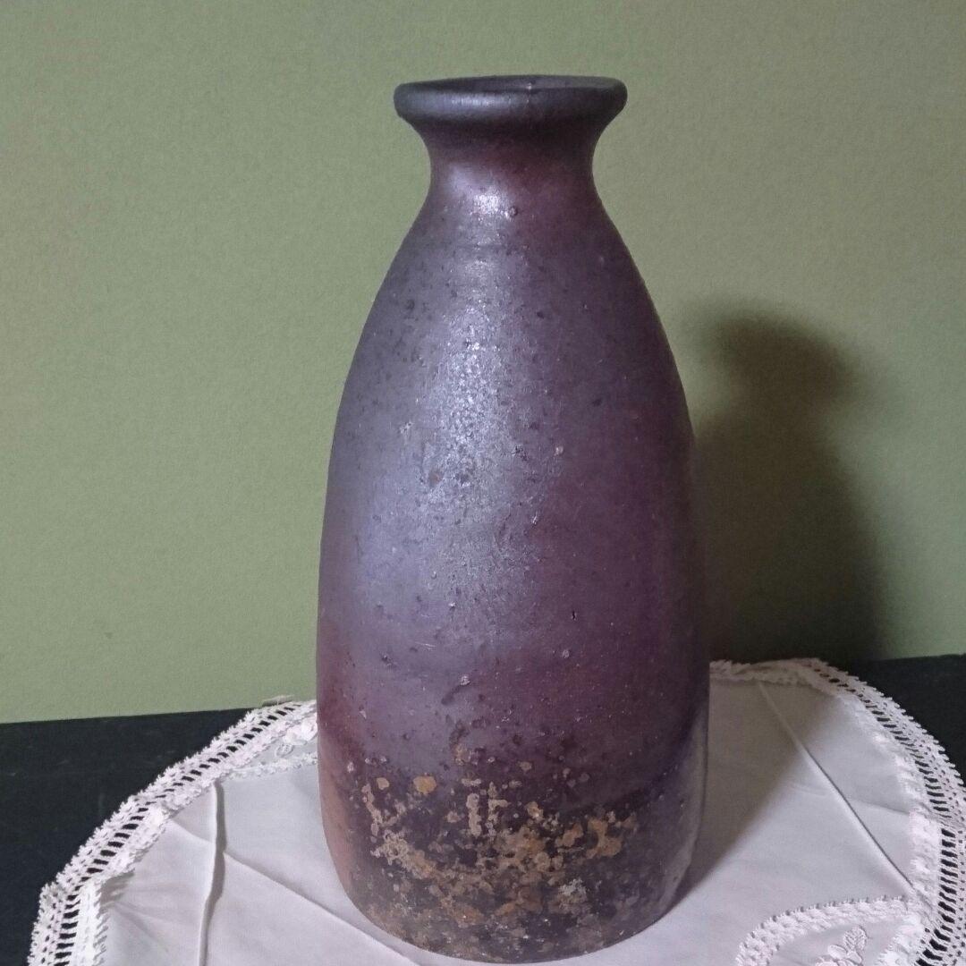 値下げ❗備前焼 、難波 章氏作、花瓶