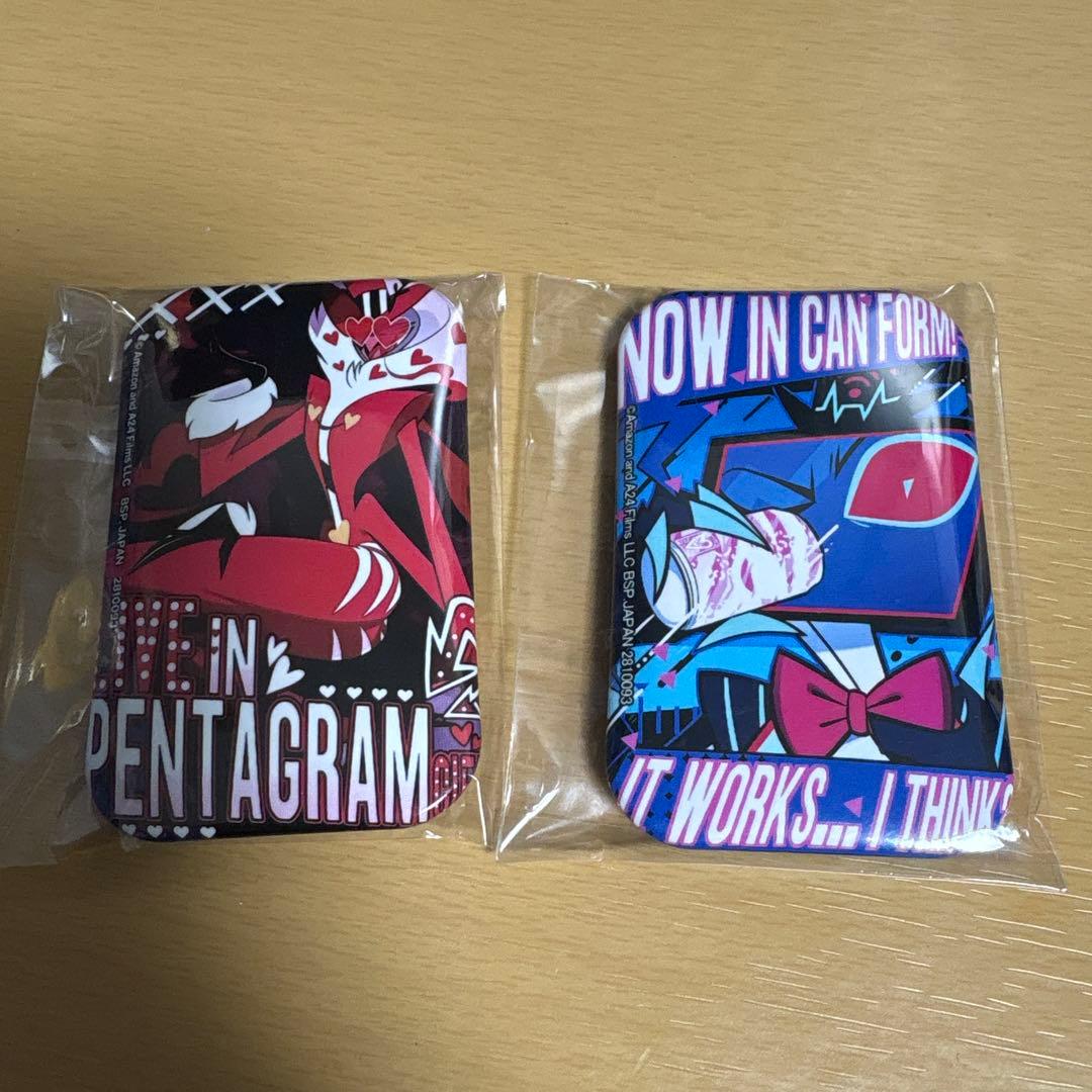 ハズビン・ホテルへようこそ スクエア缶バッジ ヴォックス ヴァレンティノ セット