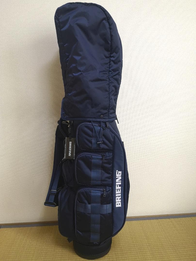 美品 BRIEFINGのCR6-#02キャディバッグ・カバーネイビー(おまけ付)