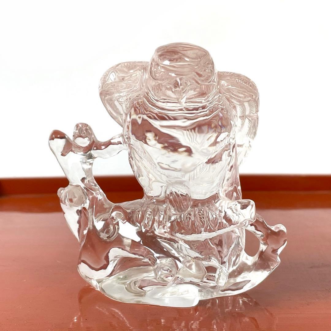 天然水晶　クリスタル　鷹　鷲　開運　置物　ふくろう　パワーストーン　天然　水晶