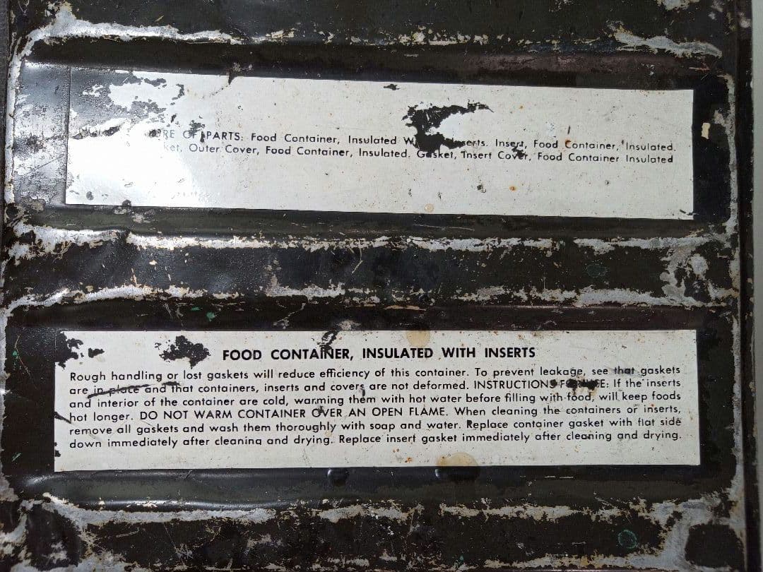 US製 1965年 ミリタリーコンテナ オリーブドラブ　*AE6