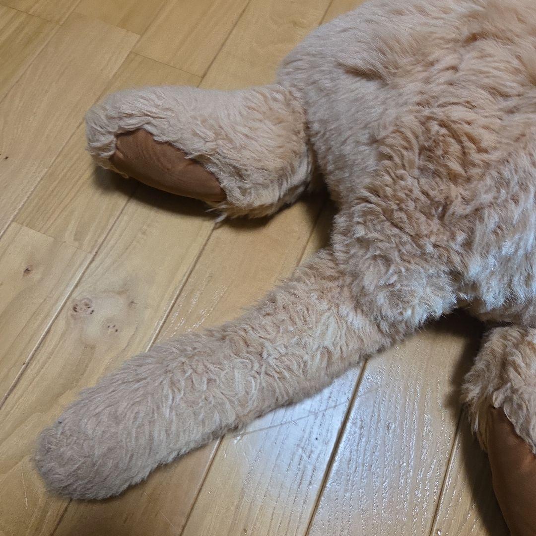 大きめ ベージュ 犬のぬいぐるみ くたくた　レトリーバー系？