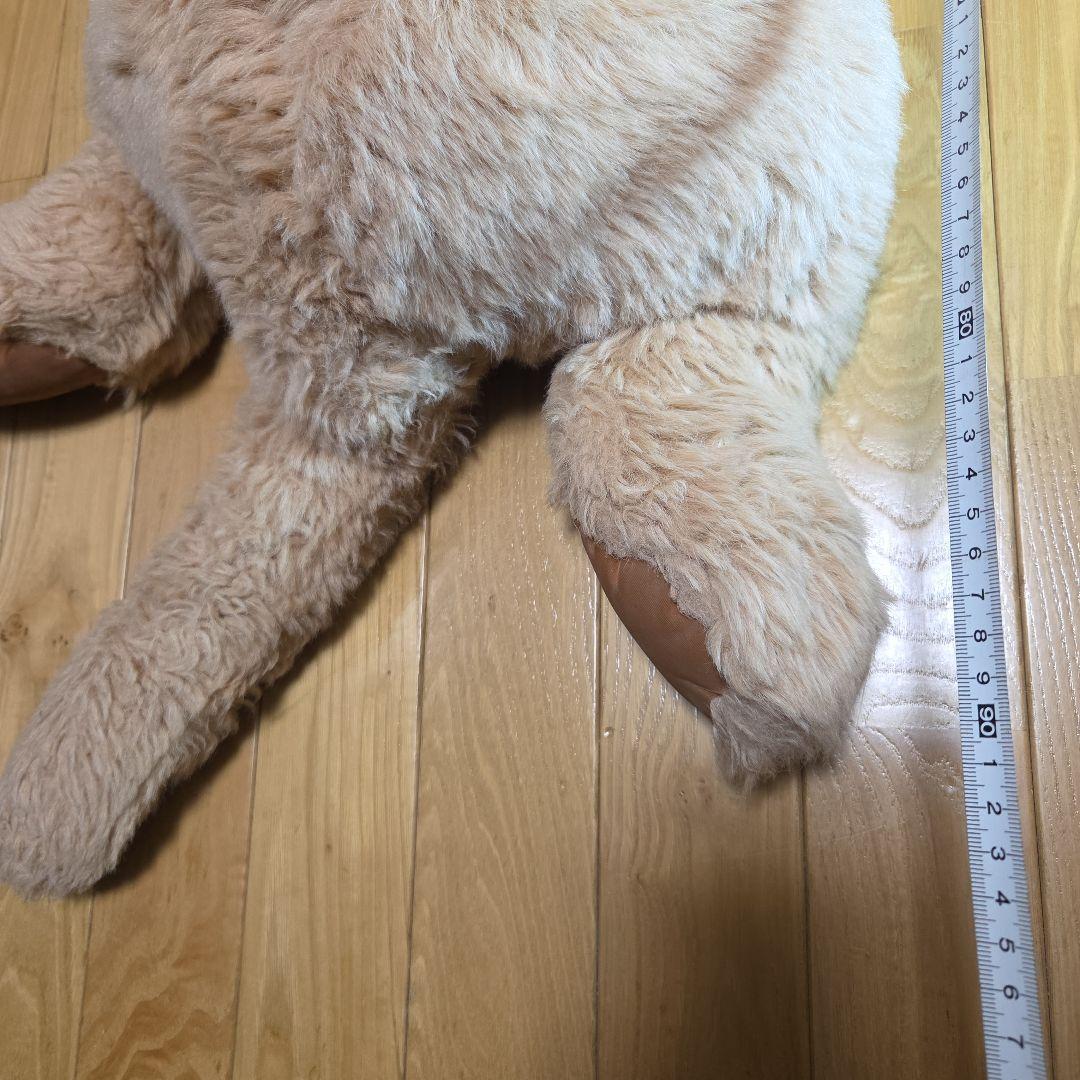 大きめ ベージュ 犬のぬいぐるみ くたくた　レトリーバー系？