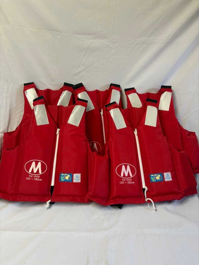 子供用　救命胴衣　ライフジャケット　国土交通省型式承認品　まとめ売り　5個
