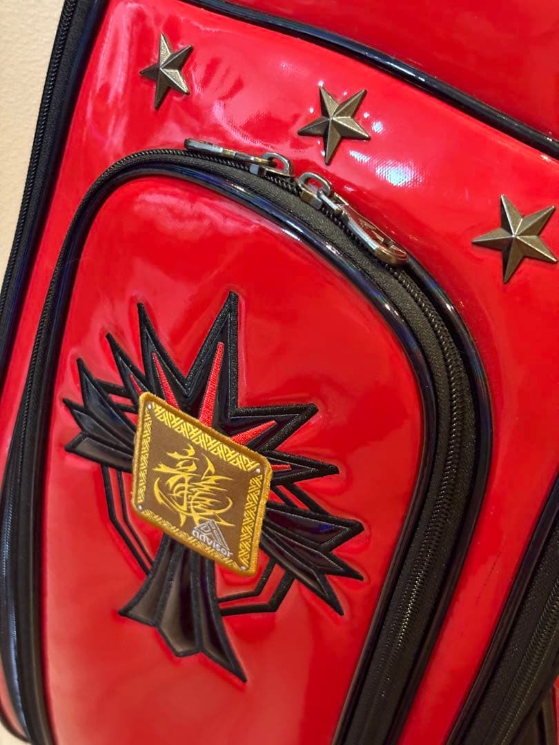 advisor ゴルフバック　キャディバック　赤