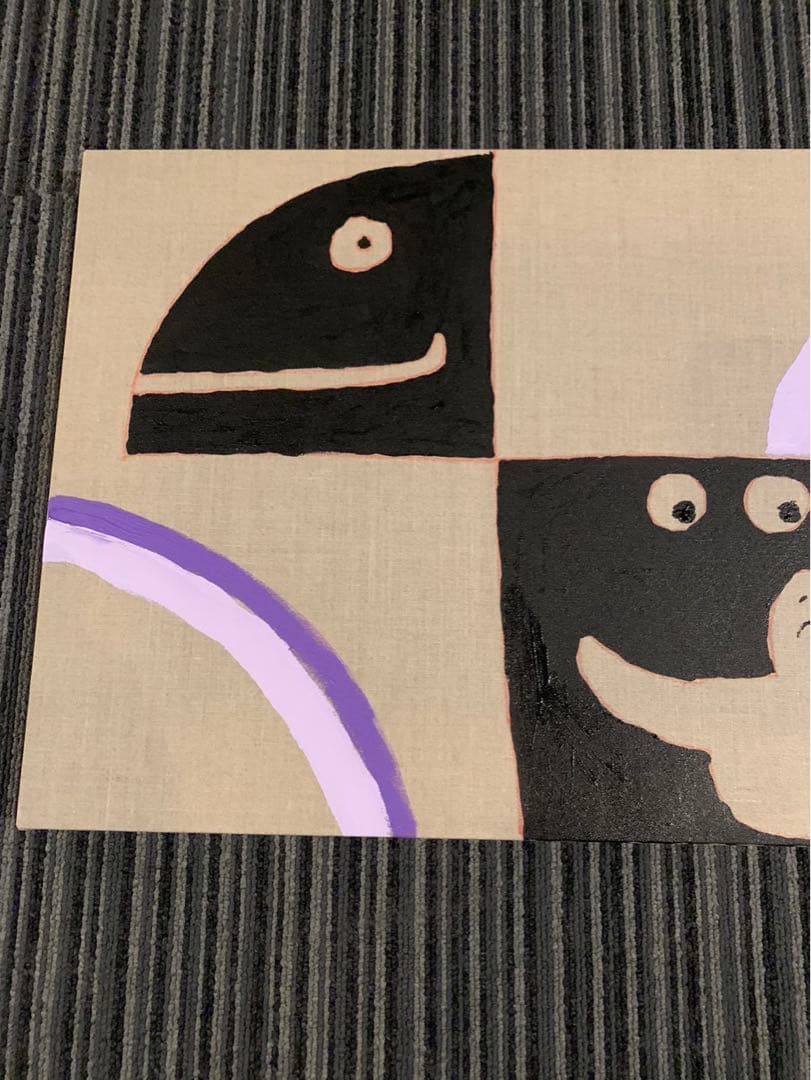 個展作品 mark gonzales gonz マークゴンザレス 直筆キャンバス