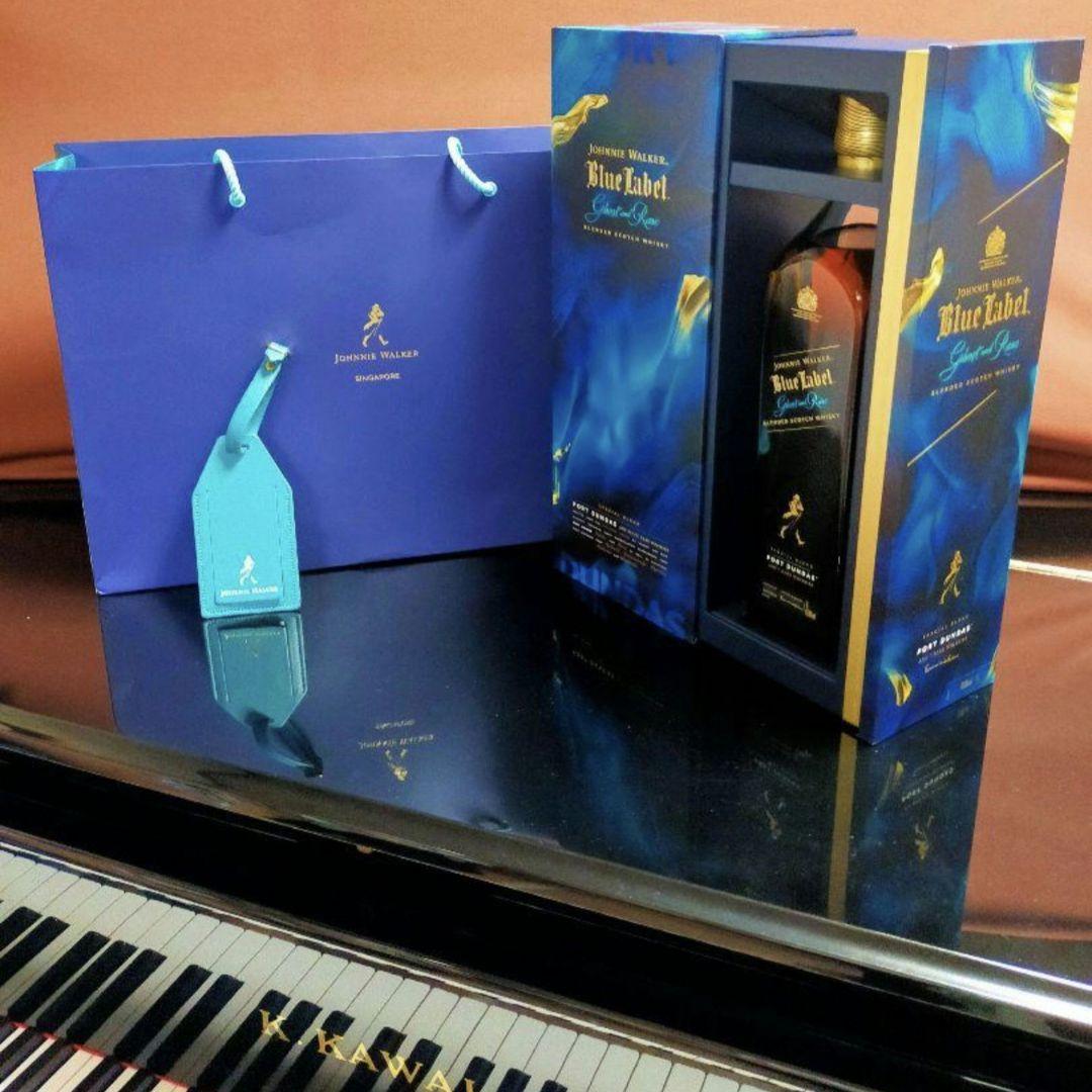 【新品未開封・付属品有】1L ジョニーウォーカー ブルーラベル ポートダンダス