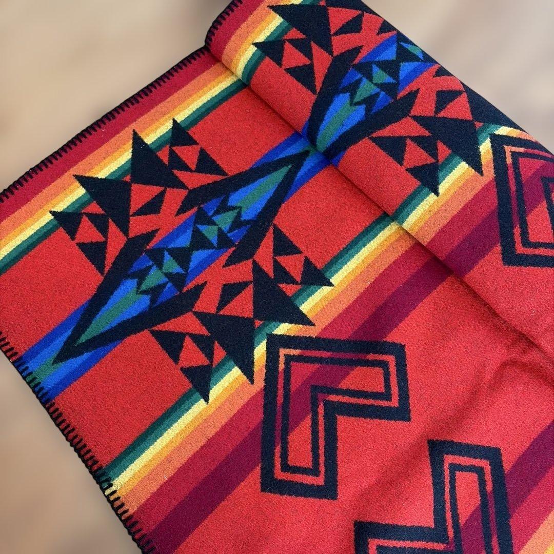 新品未使用　PENDLETON 大判ひざ掛け ブランケット ウール　リバーシブル