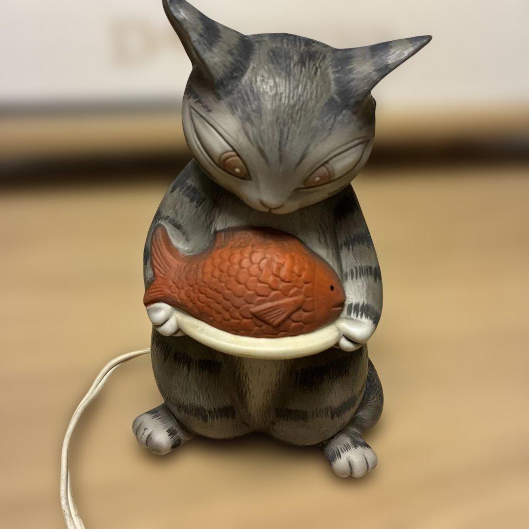 希少 わちふぃーるど ダヤン ランプ 猫 照明 点灯確認済　日本製