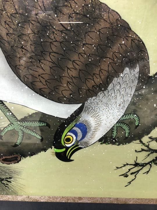 絵画　竹馬画　寺地寿太作　昭和40年作品　直接引き取り可日本画　入選8回