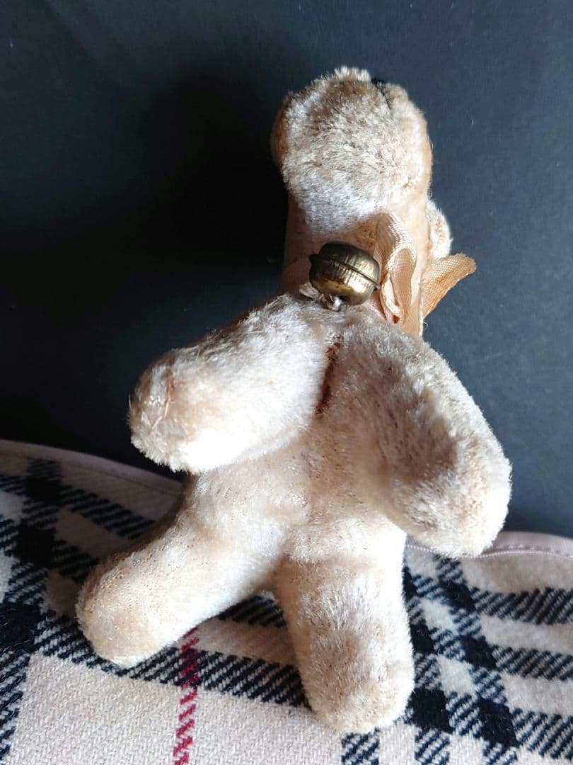 ラストワンワン　アンティークのぬいぐるみ　テリア　大正〜昭和初期　日本製　輸出用