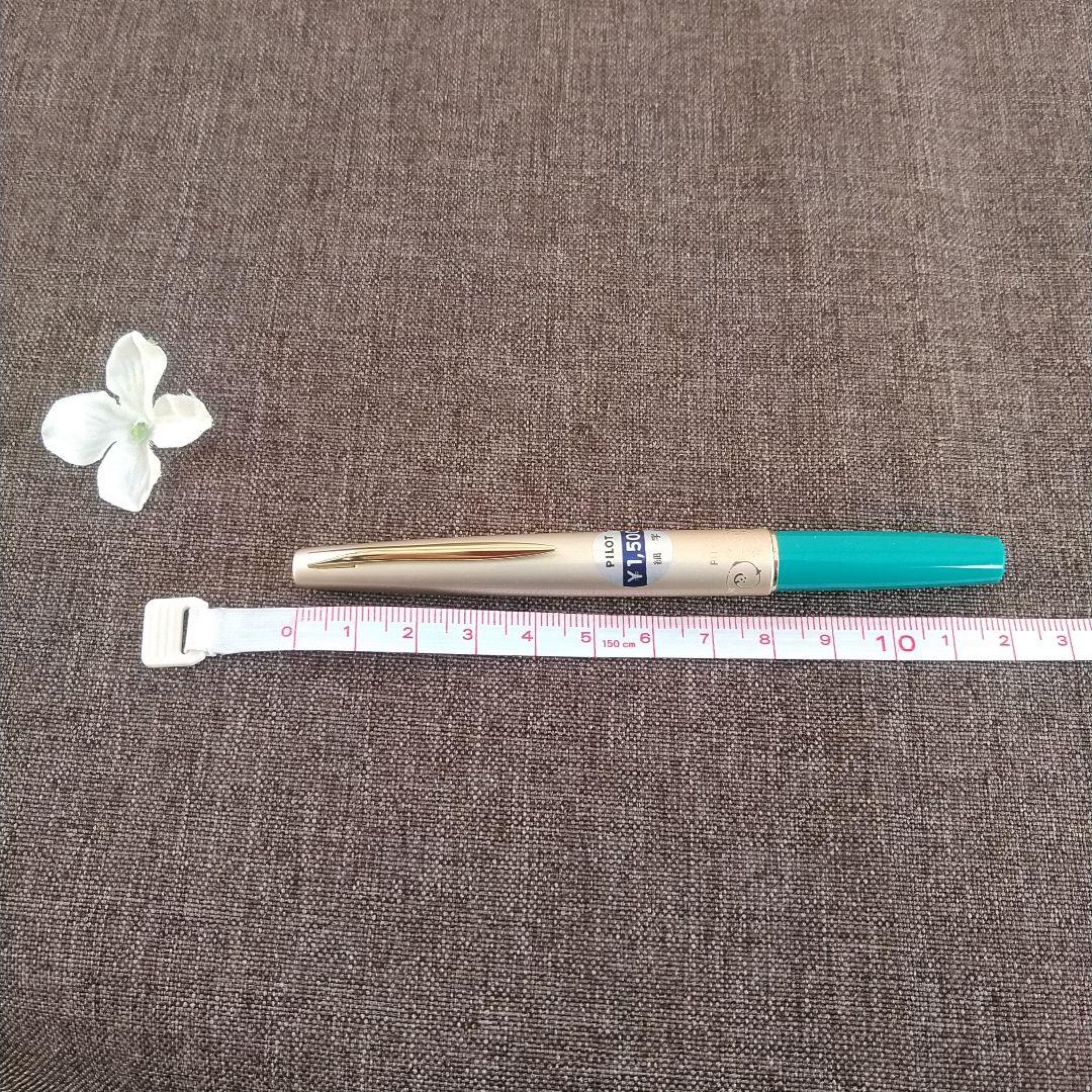 パイロット PILOT 14K 未使用 ゴールド ターコイズ色 万年筆 細字