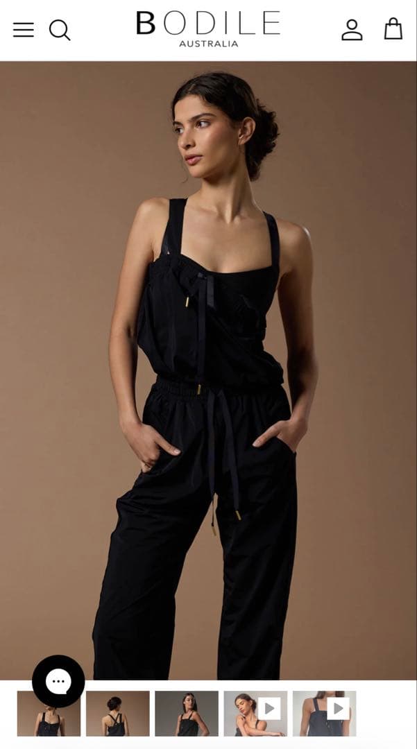 【BODILE】サウナパンツ　SAUNA JUMPSUIT バレエ