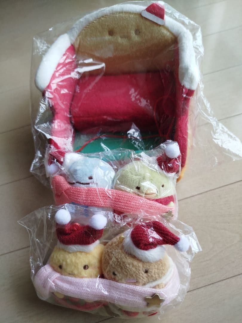 新品 すみっコぐらし なかよしてのりぬいぐるみ　ソリ　クリスマスセット