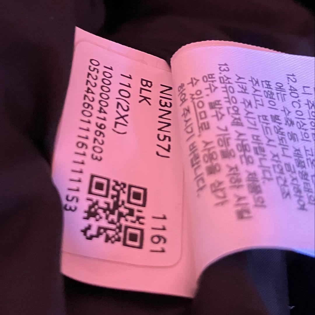 新品未使用　韓国正規品　ノースフェイス TON COAT ブラック