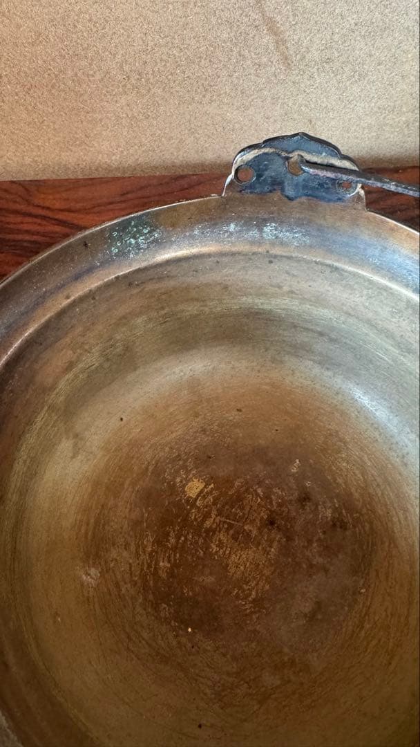 鉄鍋 香炉 骨董品レトロ アンティーク 茶道具 注器 銅 真鍮