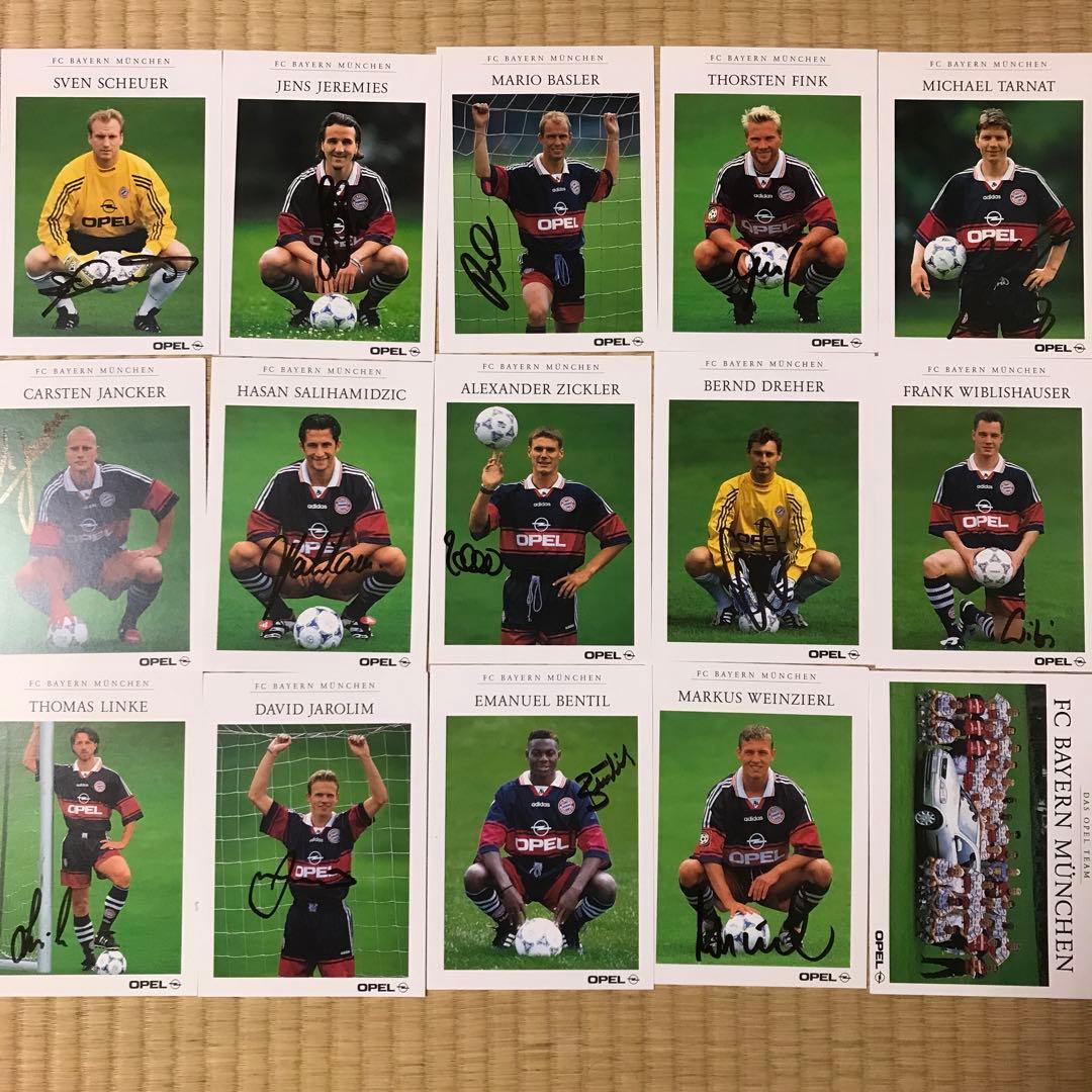 バイエルン 1998/99 直筆サイン入りクラブカード 29枚！ オートグラフ