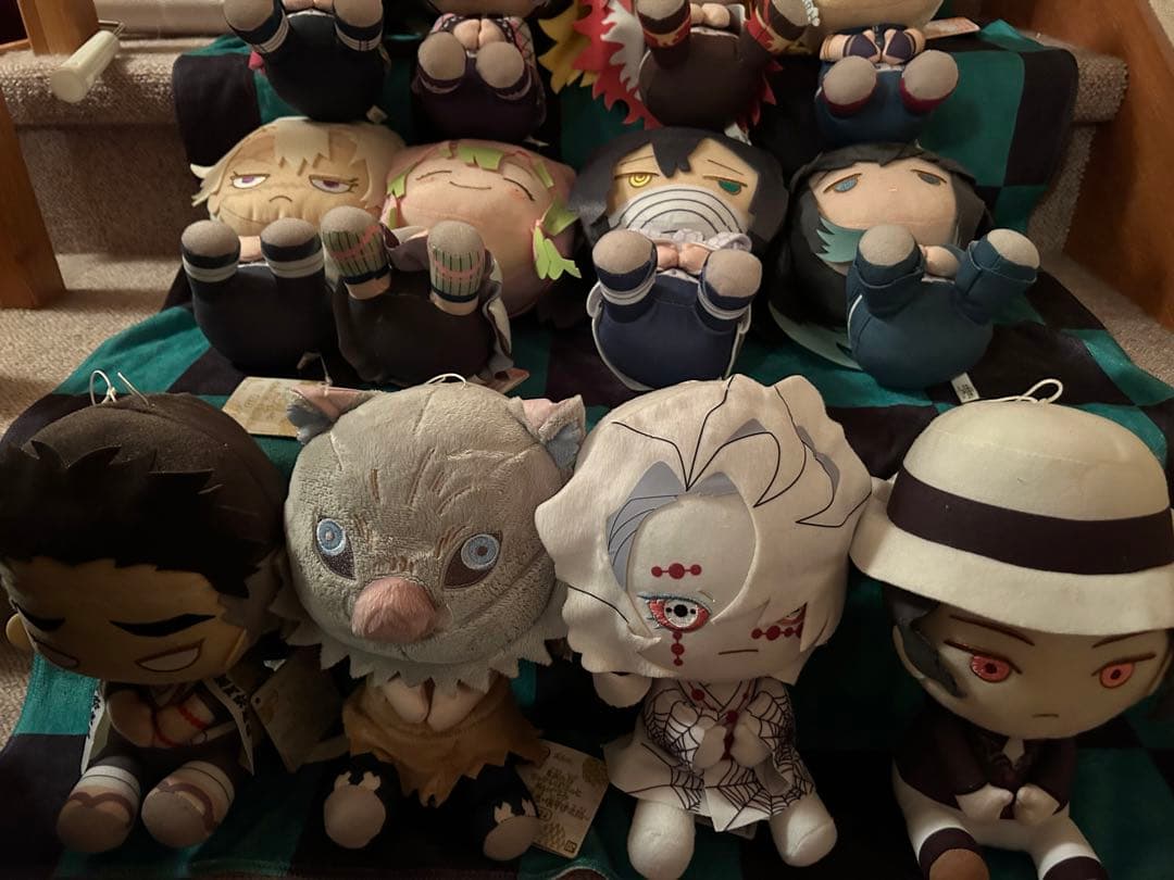 【断捨離中】鬼滅の刃 でっかいぽふっとぬいぐるみ 16体セット