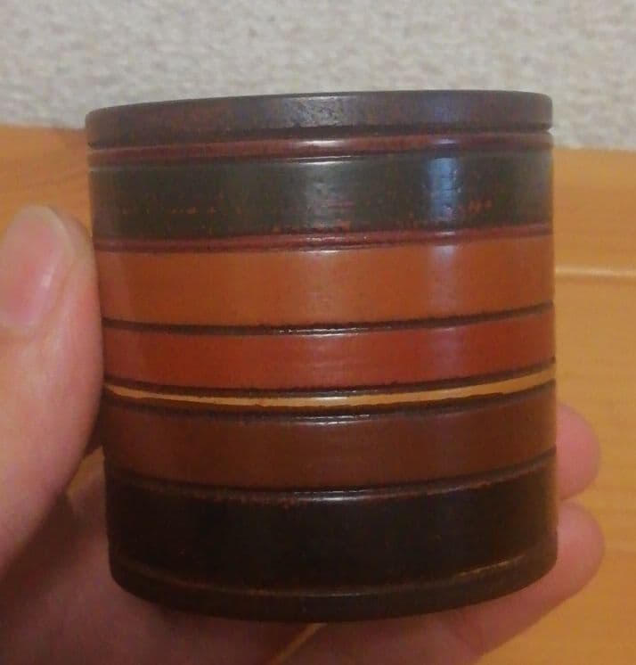 村瀬治兵衛作　独楽　蓋置　共箱　茶道具