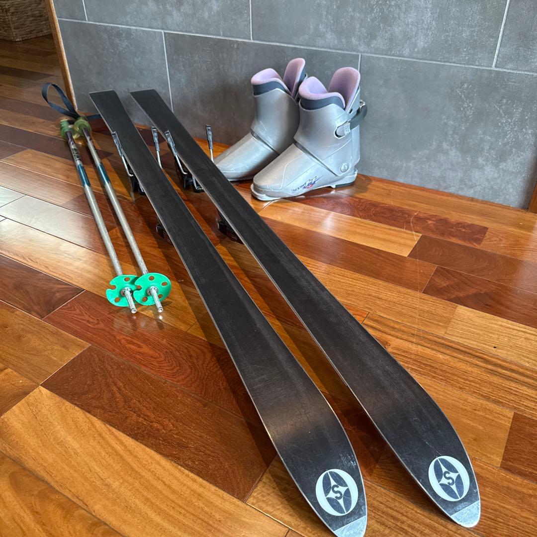 ★メンテナンス済　初心者向け大人スキーセット　板145cm ブーツ25cm