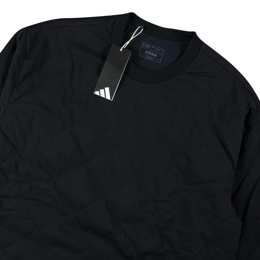 【L】秋冬 アディダス ゴルフ 保温 中綿キルティング プルオーバージャケット