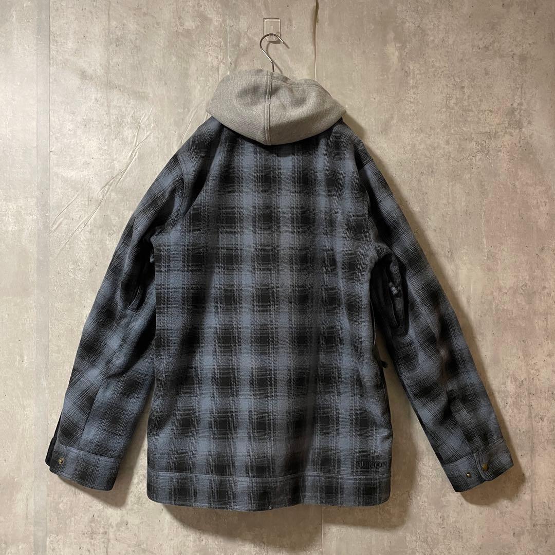 Burtonバートンスキーウェアスノーボードジャケットパーカーフード黒ブラック紺