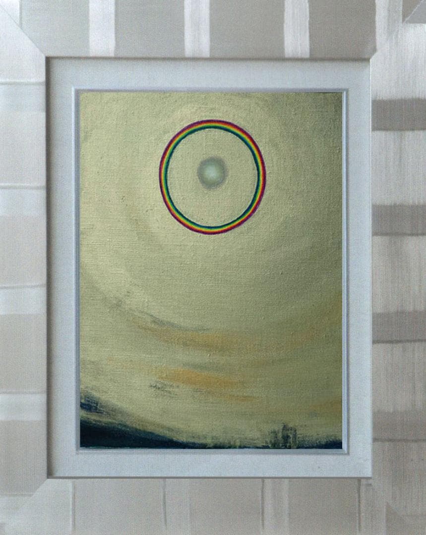 油絵 菅家令子 絵 絵画 インテリア F3-G92023 風景 祈り 希望 奇跡