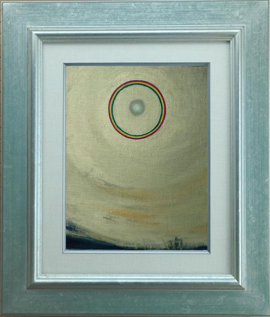 油絵 菅家令子 絵 絵画 インテリア F3-G92023 風景 祈り 希望 奇跡