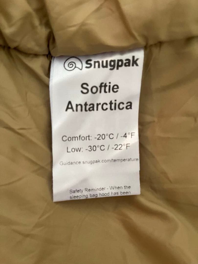 Snugpak アンタークティカ　快適温度マイナス20度