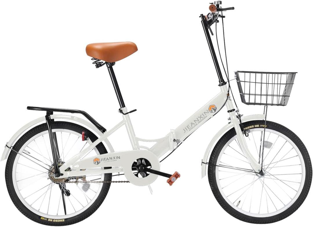 1品限り❤️J-TANXJ折りたたみ自転車 20インチ 高炭素鋼フレーム ライト付