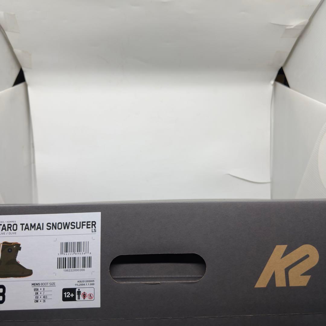 【新品】K2 TARO TAMAI SURFER LS 25-26モデル