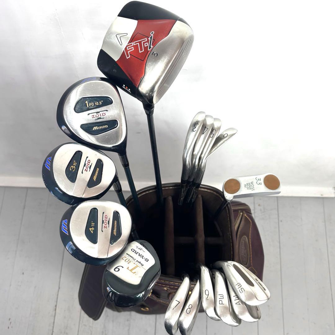 本格派 メンズゴルフクラブ 16本 フルセット ゴルフセット 豪華 お試しセット