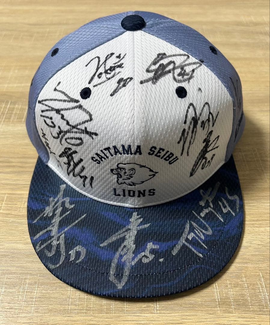 西武ライオンズ　南郷春季キャンプ2026レプリカキャップ　寄せ書きサイン入り