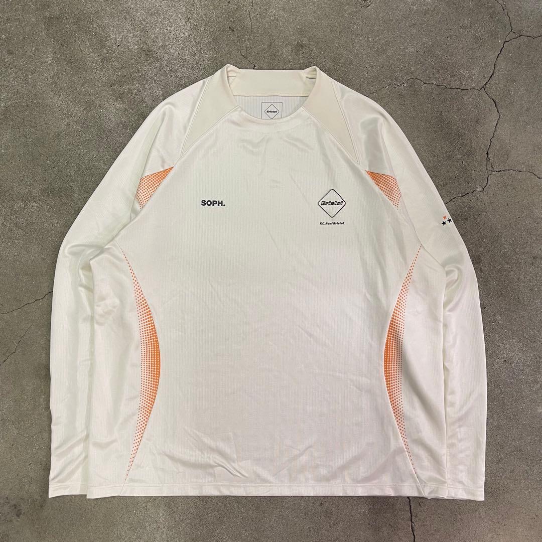 ウェア FCRB AUTHENTIC L/S GAME SHIRT OFF WHITE