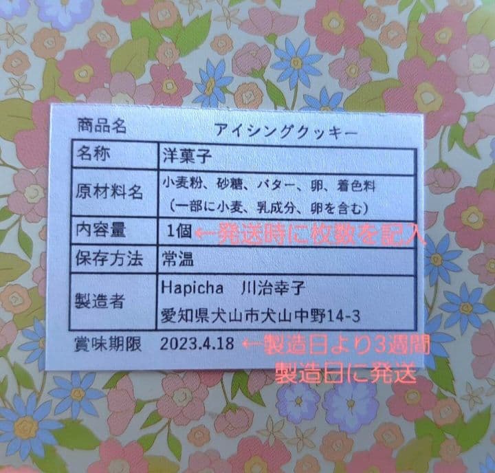 ykr_htrです。アイシングクッキー