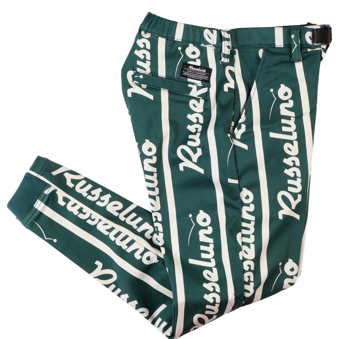 【size5】秋冬 定価35200円 ラッセルノ ボンディング ジョガーパンツ緑