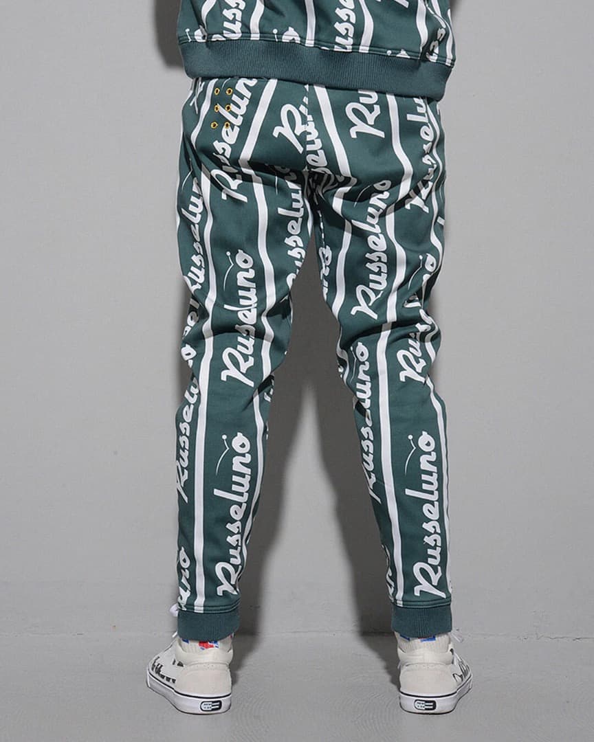 【size5】秋冬 定価35200円 ラッセルノ ボンディング ジョガーパンツ緑