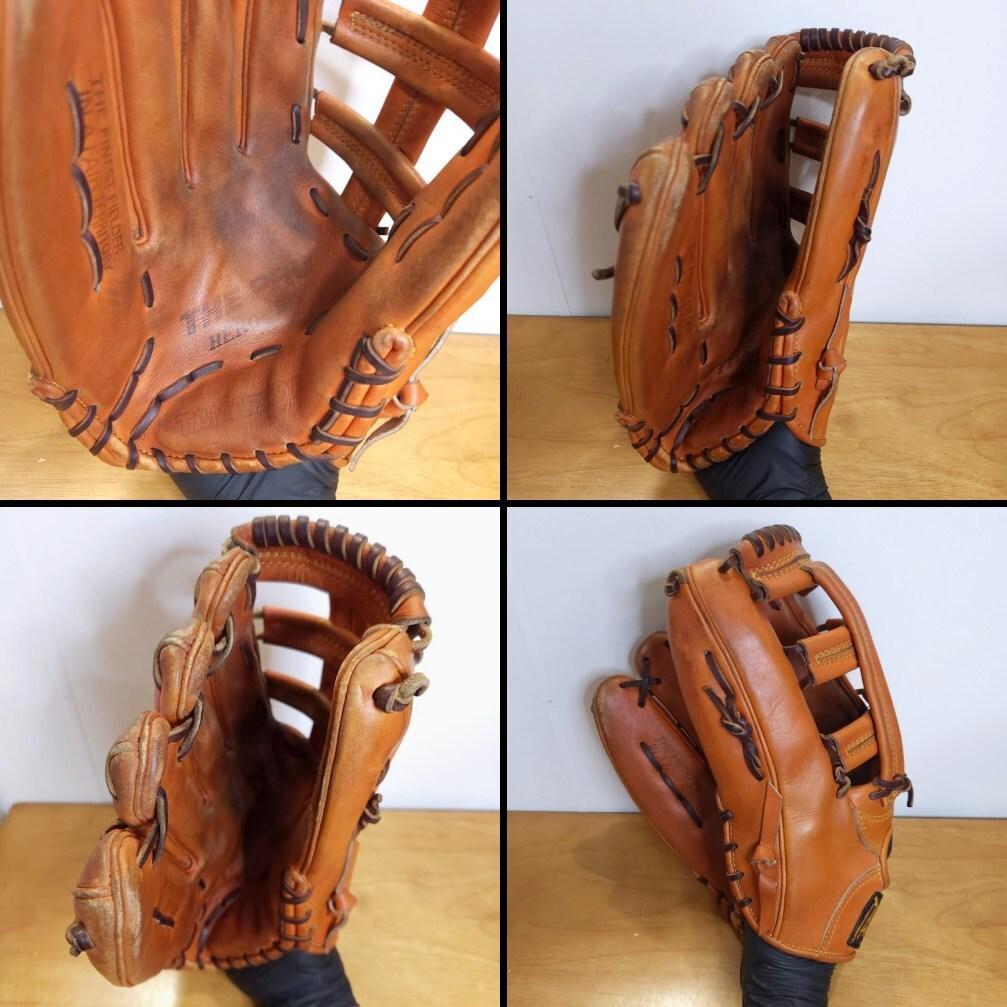 タマザワ 日本製 ヒーローシリーズ 平裏ディア 左投げ用 外野用 硬式グローブ
