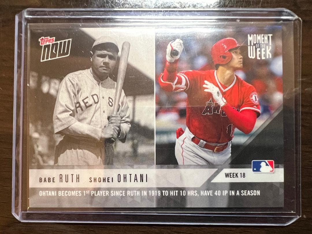 ベーブルース＆大谷翔平 2018 限定版 ROOKIE Card 2