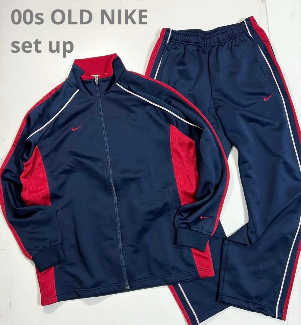 00s OLD NIKE FITナイキ セットアップ　ジャージ　L